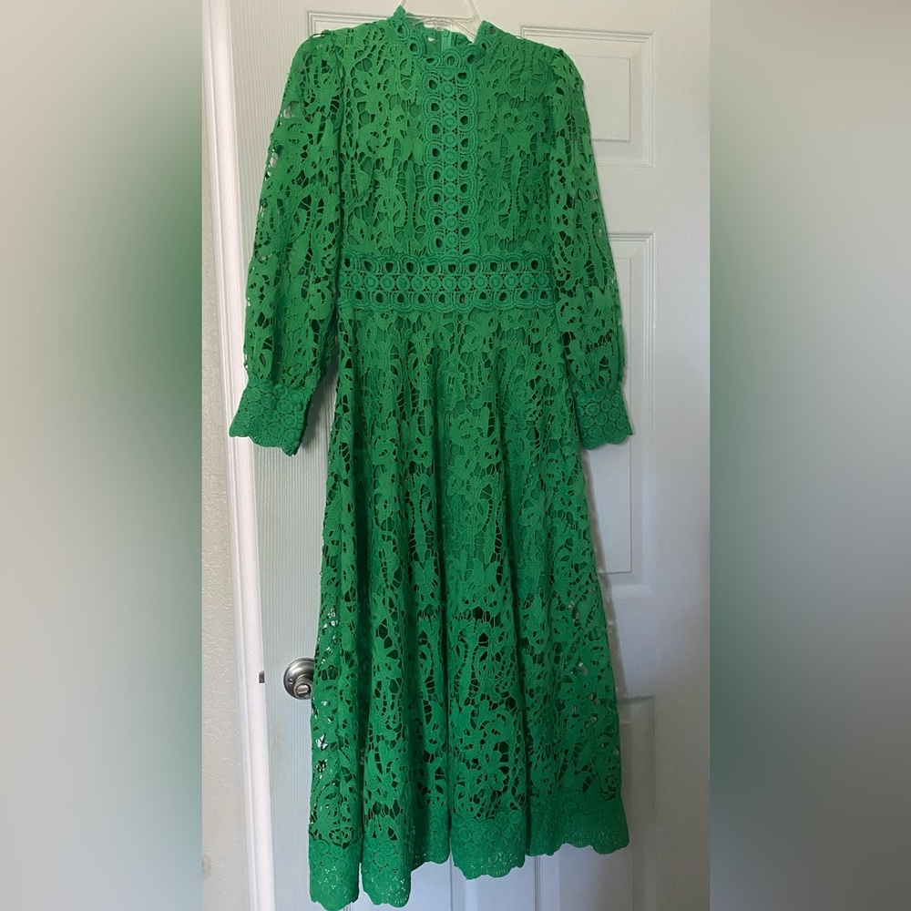 Green Lace Dress Size Small